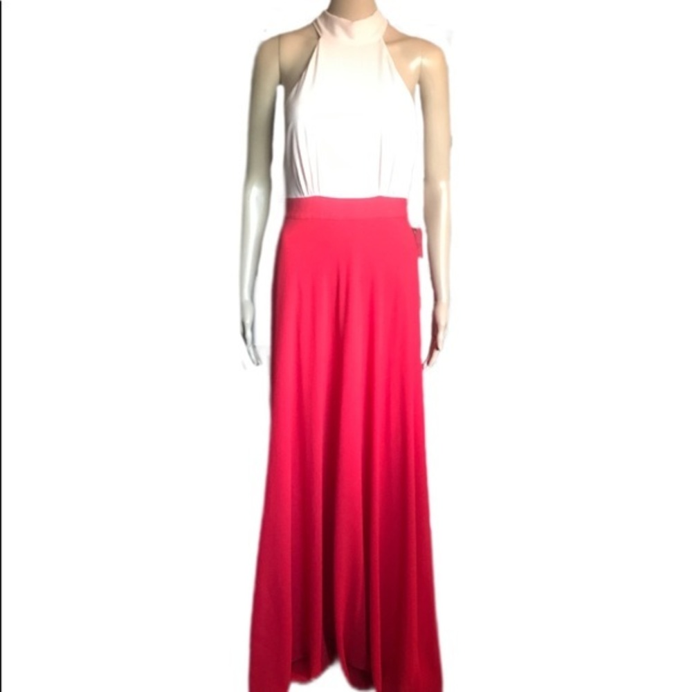 Laundry Colorblock Halter Maxi Gown Size 2 NWT - Picture 2 of 10